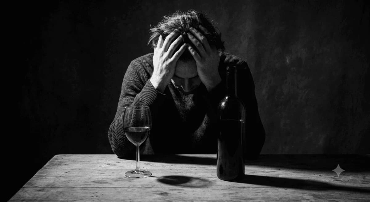 Illustration symbolisant une consommation d'alcool qui prend trop de place